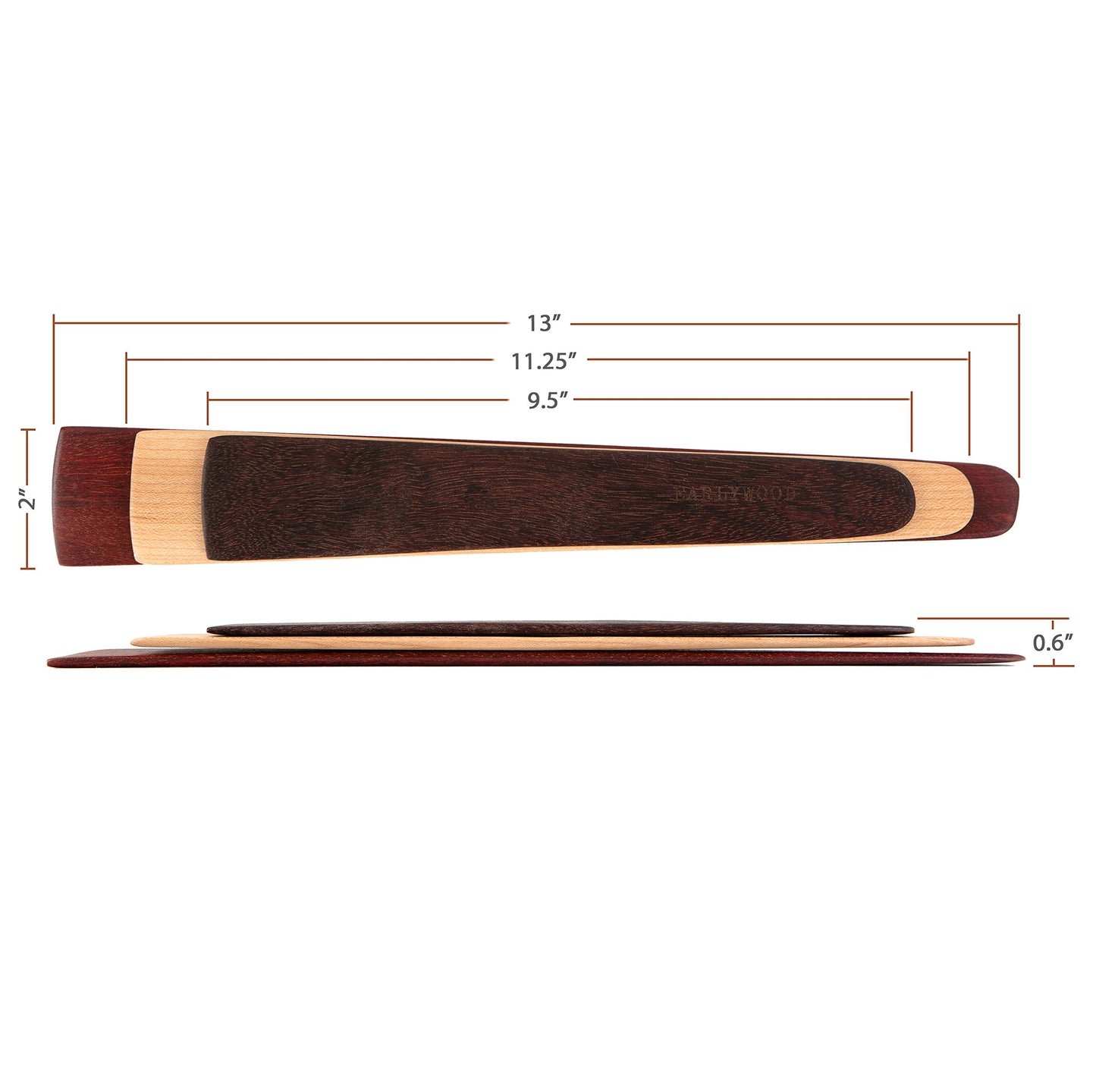 3-Piece Wood Kitchen Utensil Set
