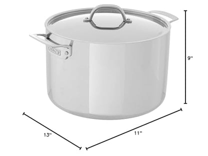 Viking Culinary 3-Ply Stainless Steel Stock Pot