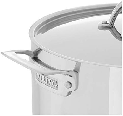 Viking Culinary 3-Ply Stainless Steel Stock Pot