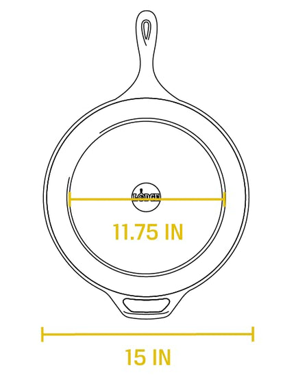 Lodge Cast Iron Pre-Seasoned Skillet