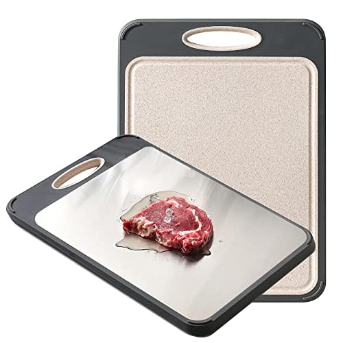 Cutting Board Double Sided, Stainless Steel