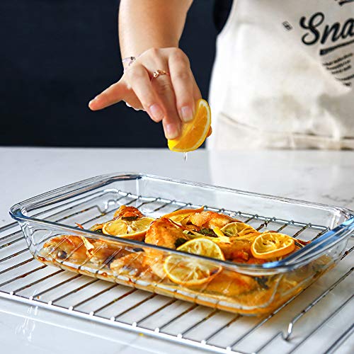 8-Piece Deep Glass Baking Dish Set