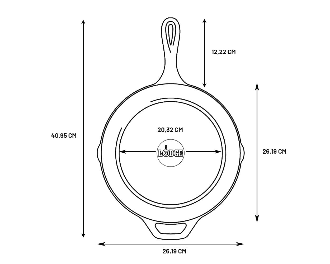 Lodge Cast Iron Pre-Seasoned Skillet