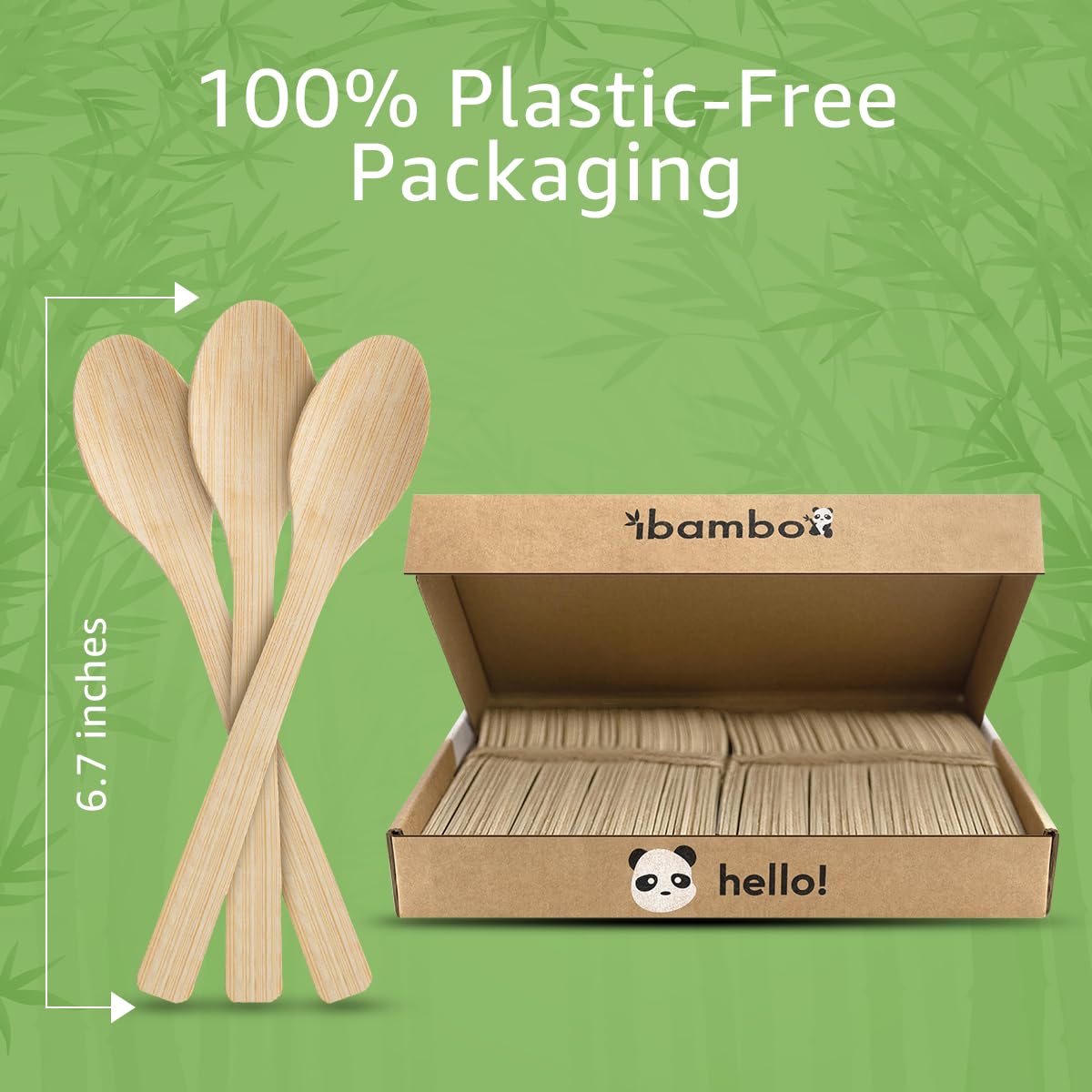 100% Bamboo Cutlery Set