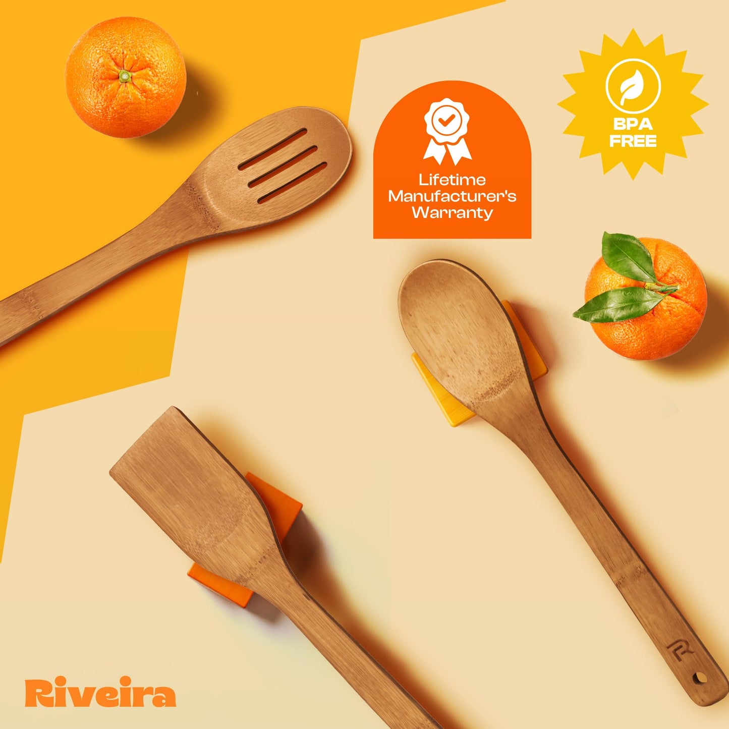 Riveira Bamboo Wooden Spoons