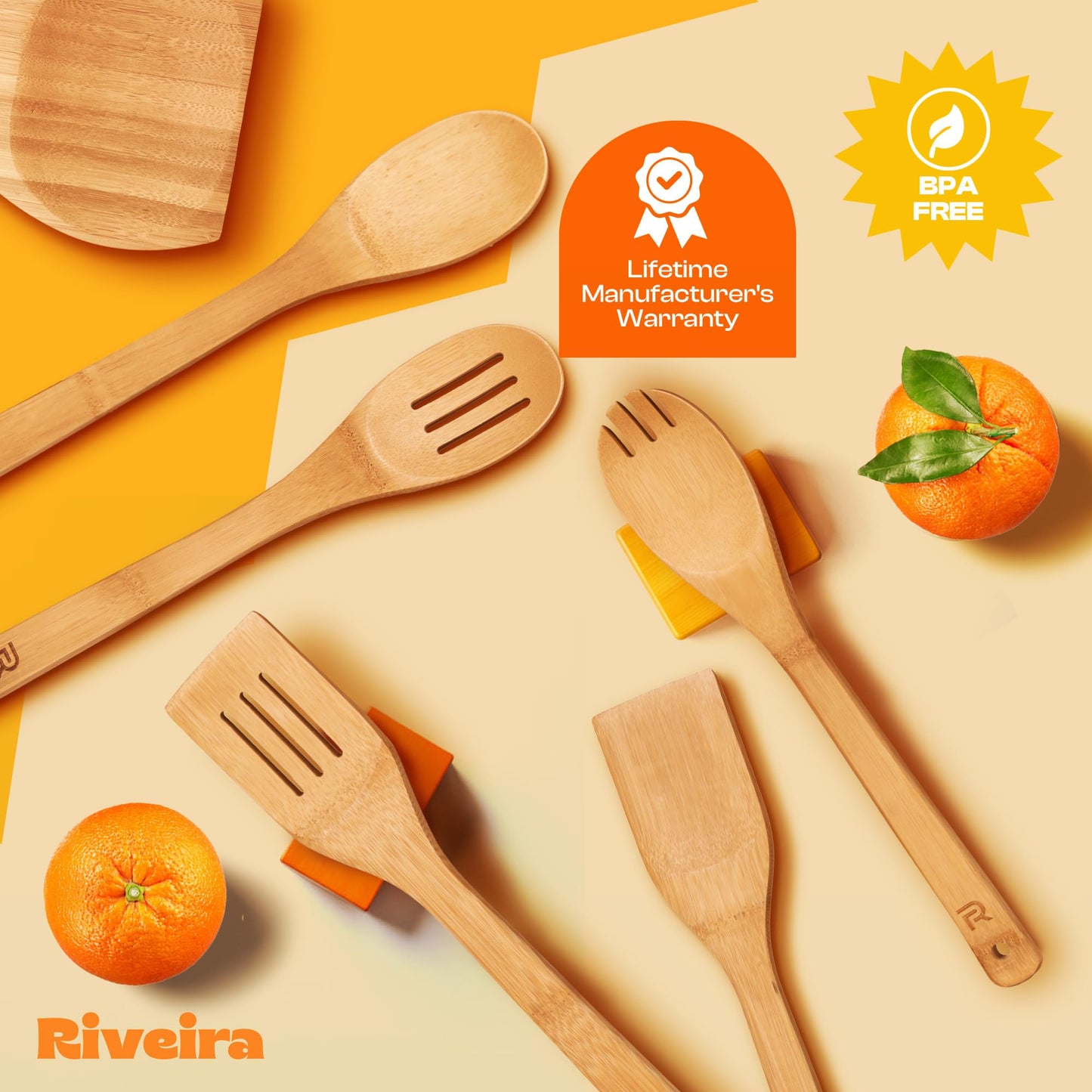 Riveira Bamboo Wooden Spoons