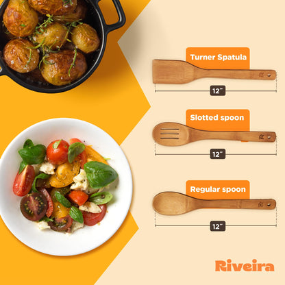 Riveira Bamboo Wooden Spoons