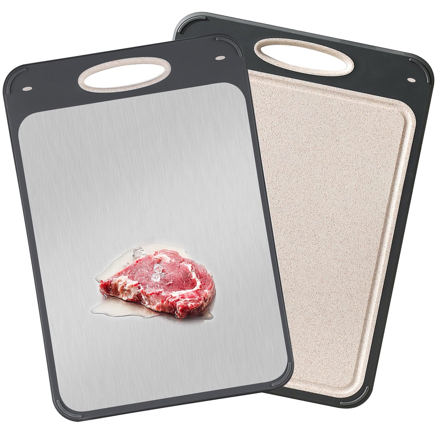 Cutting Board Double Sided, Stainless Steel