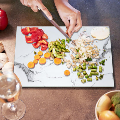 JAMBALAY Tempered Glass Cutting Board