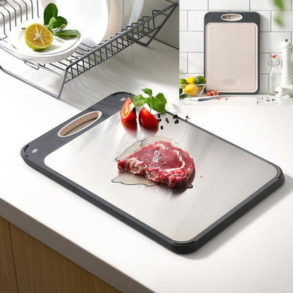 Cutting Board Double Sided, Stainless Steel