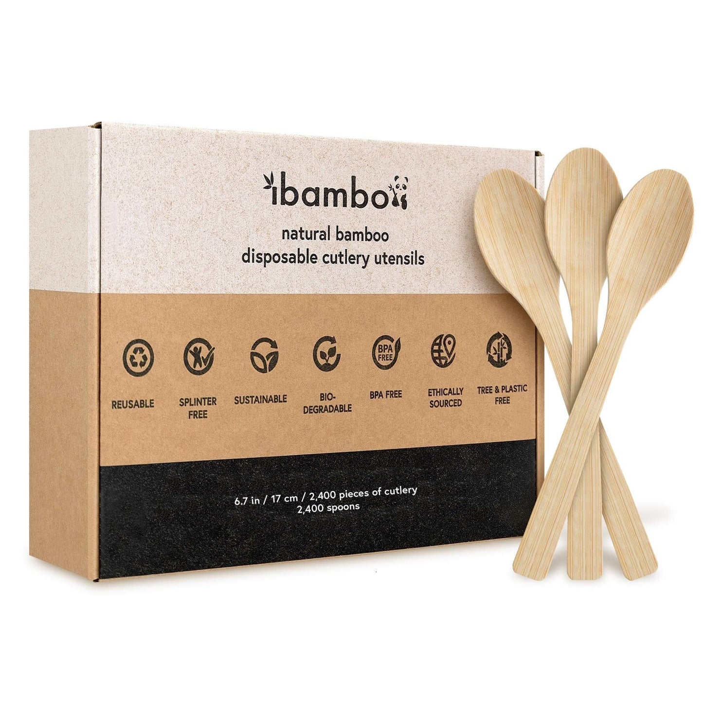 100% Bamboo Cutlery Set