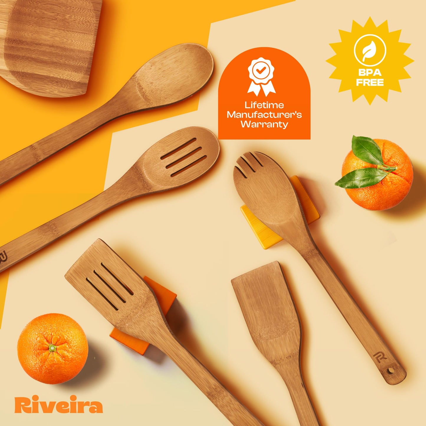 Riveira Bamboo Wooden Spoons