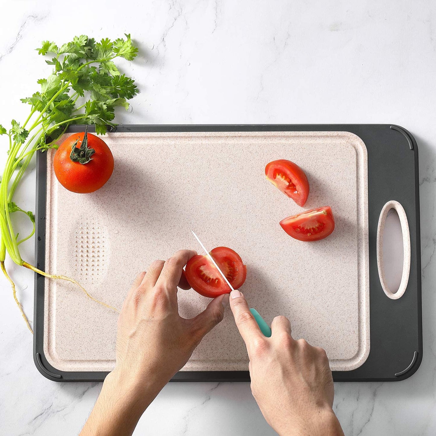 Cutting Board Double Sided, Stainless Steel